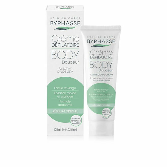 Byphasse Hair Removal Body Cream Suitable for All Skin Types with Aloe Vera 125ml