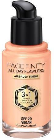 Max Factor Facefinity All Day Flawless Spf20 Liquid Foundation SPF20 35 Pearl Beige 30ml