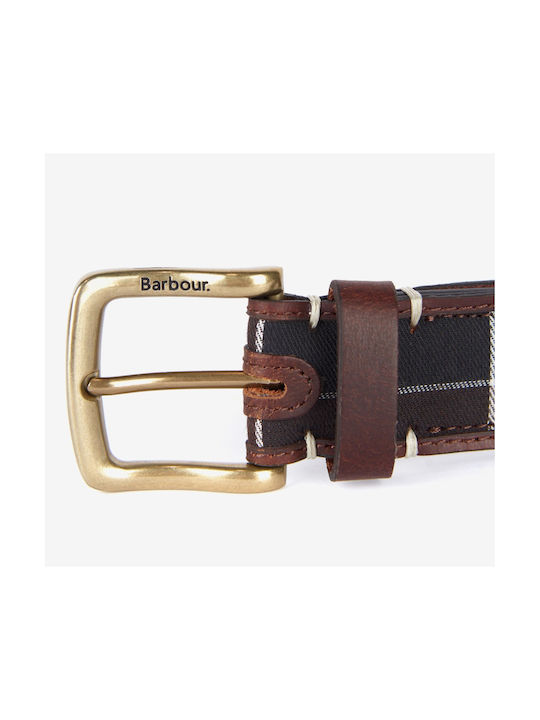 Barbour Men's Leather Belt Brown