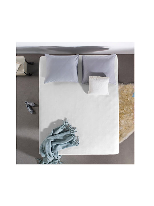 DreamHouse Sheet Double with Elastic 140x200+30cm. Dubbel Jersey White