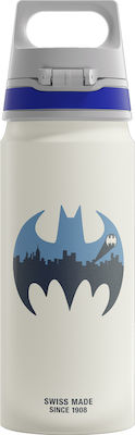 Sigg Sticlă pentru Copii Batman Aluminiu Alb 600ml