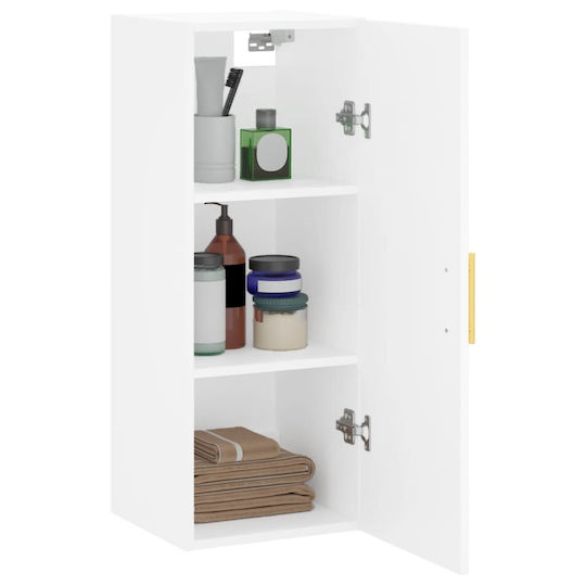 vidaXL Bathroom Cabinet L34.5xW34xH90cm White