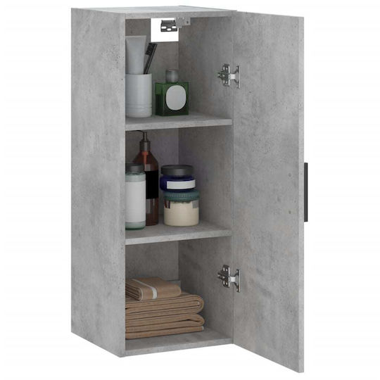 vidaXL Bathroom Cabinet L34.5xW34xH90cm Gray