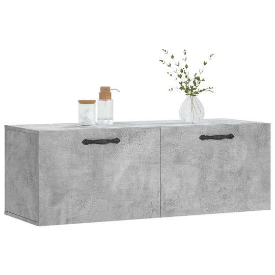 vidaXL Ντουλάπι Μπάνιου 100x36.5x35cm Γκρι