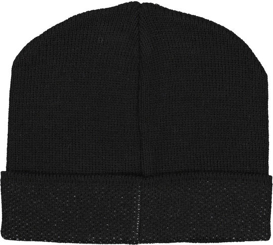 Beanie Unisex Σκούφος Πλεκτός σε Μαύρο χρώμα
