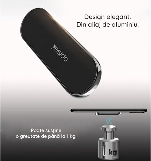Yesido Βάση Κινητού Αυτοκινήτου C83 με Μαγνήτη Ροζ