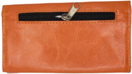 Tobacco Pouch With Magnetic Clasp Orange