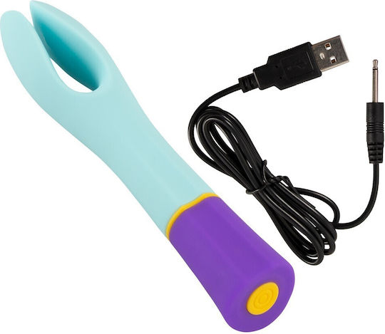 You2Toys Double Vibrator 18.2cm Light Blue