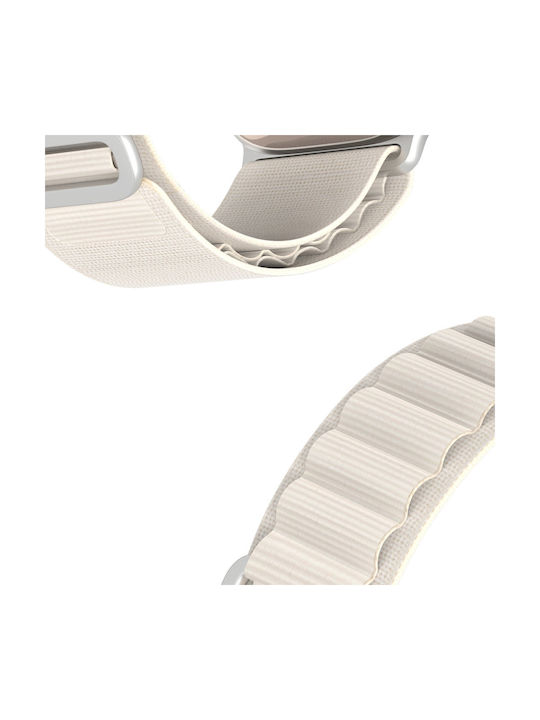 Dux Ducis Sport Buckle Λουράκι Υφασμάτινο Λευκό (Apple Watch 38/40/41/42mm)