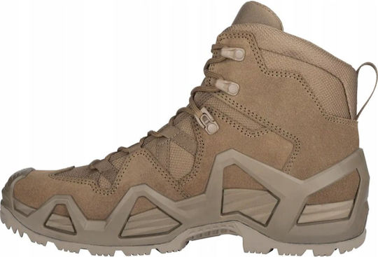 Lowa Military Ankle Boots Zephyr Waterproof with Gore-Tex Membrane Suede Brown