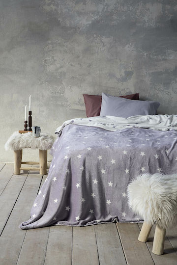 Nima Stilla Decke Fleece Einzeln 150x200cm Grau