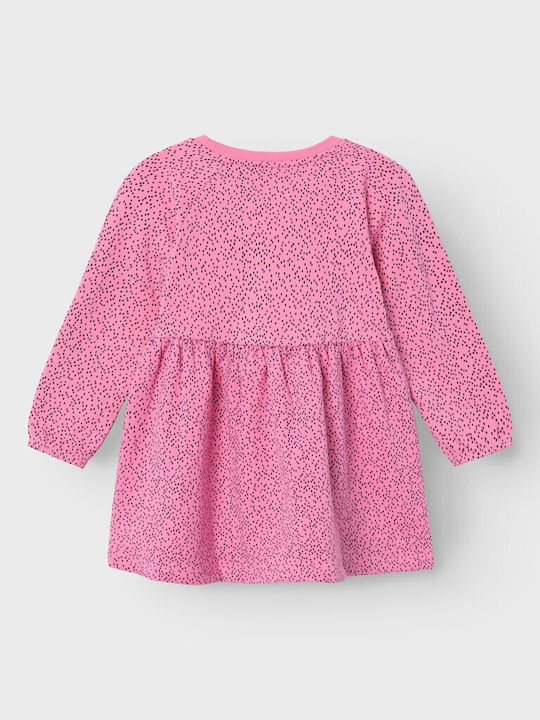 Name It Sweatshirt Kids Dress Long Sleeve Pink