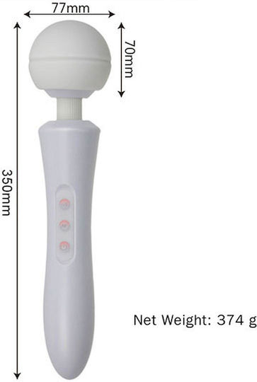 Boss Of Toys Massage Vibrator 20cm Black