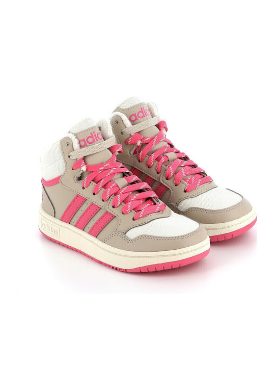 Hoops Παιδικά Sneakers High Wonder Beige / Pink Fusion / Off White