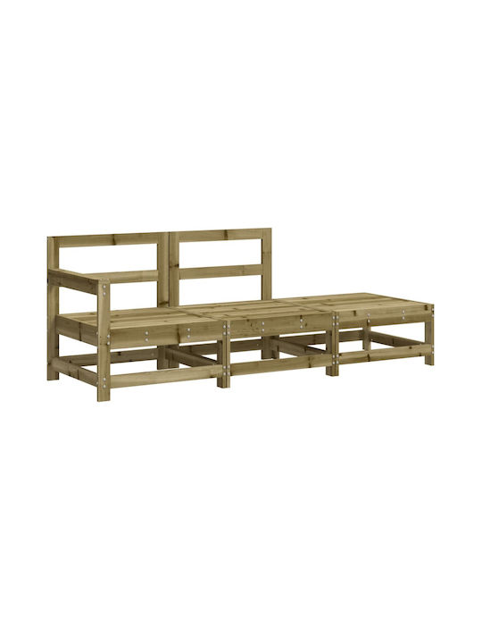 Tree-Seater Sofa Outdoor Wooden with Pillows 62x62x70.5cm