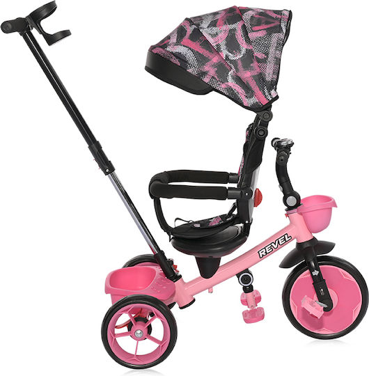 Lorelli Revel Convertible with Parental Handle for 3-5 Years Pink