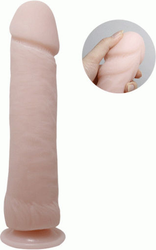 Baile Realistic Vibrator with Remote Control 26cm Flesh
