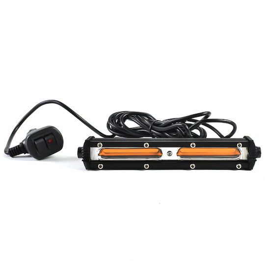 Waterproof Headlights Car in Bar Shape LED Kia Mini Mercedes-Benz 180 12 / 24V 18W 3cm with Orange Lighting 1pcs
