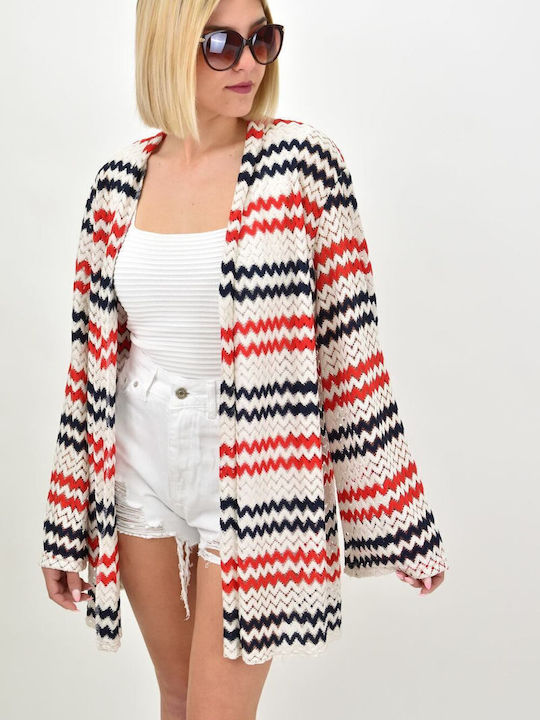 Potre Damen Kimono Strand Mehrfarbig