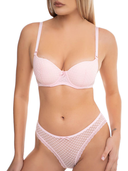 Koza Lace Underwear Set with Bra & Slip Ecru