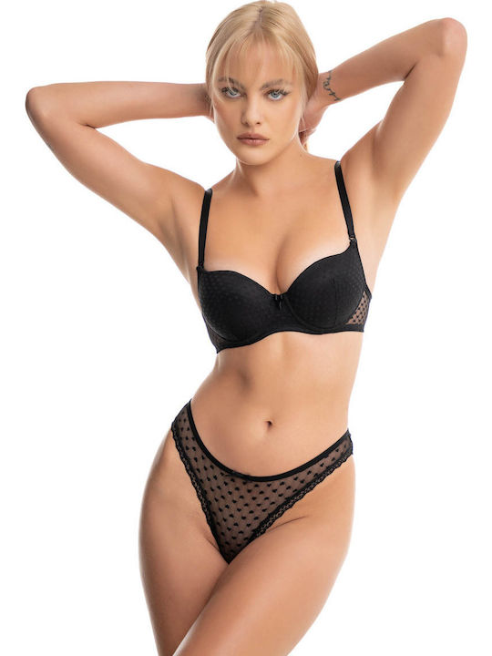 Koza Lace Underwear Set with Bra & Slip Ecru
