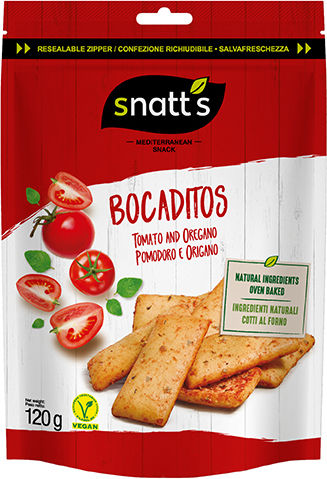 Snatt's Crackers Φουρνομπουκίτσες με γεύση Τομάτα 120gr