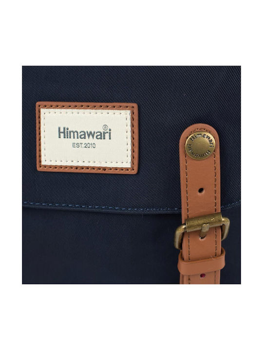 Himawari Women's Fabric Backpack Waterproof Blue