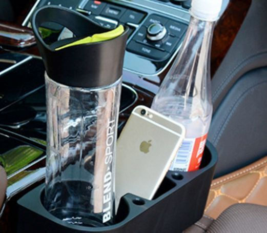 Car Cup Holder 2 Positions for Console in Black Color