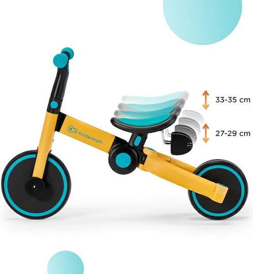 Kinderkraft 4 Trike Foldable & Convertible 3 in 1 for 1-5 Years Gray