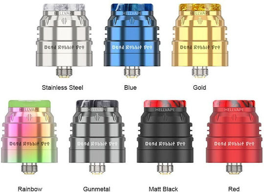 Hellvape Dead Rabbit Verdampfer für Elektronische Zigaretten RDA 24mm Rainbow