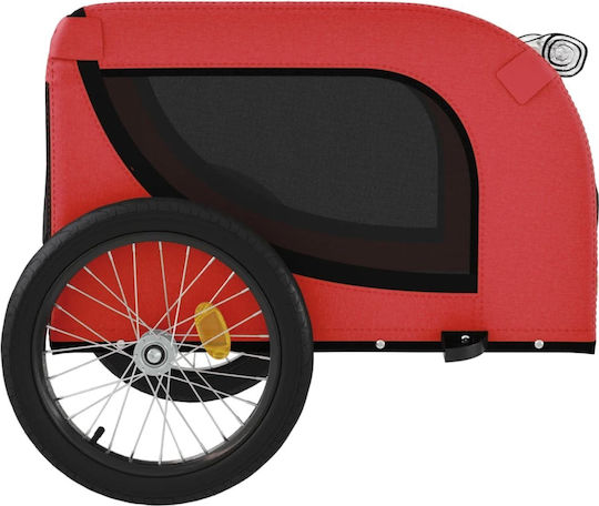 vidaXL Dog Carrying Red Bicycle Trailer for 45kg Pets