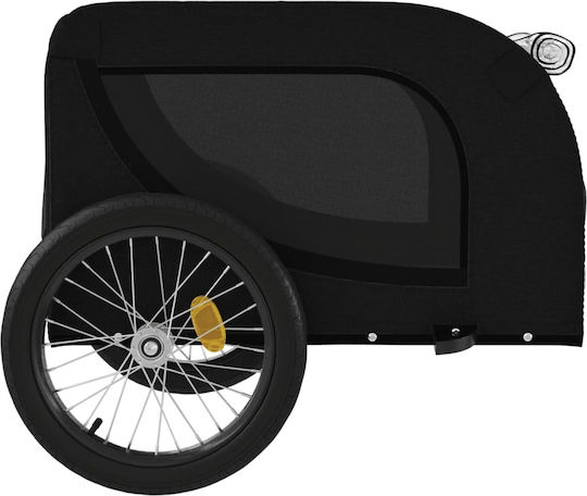 vidaXL Dog Carrying Black Bicycle Trailer for 45kg Pets