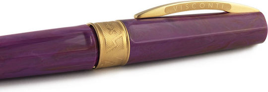 Visconti Πένα Γραφής Χρυσή με Μπλε Μελάνι
