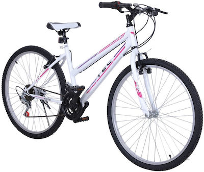 TEC Eros 24" Λευκό-Ροζ Mountain Bike με 21 Ταχύτητες