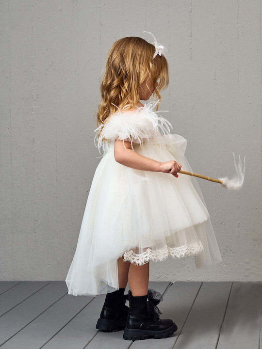 Designer's Cat Weiß Taufkleid aus Spitze