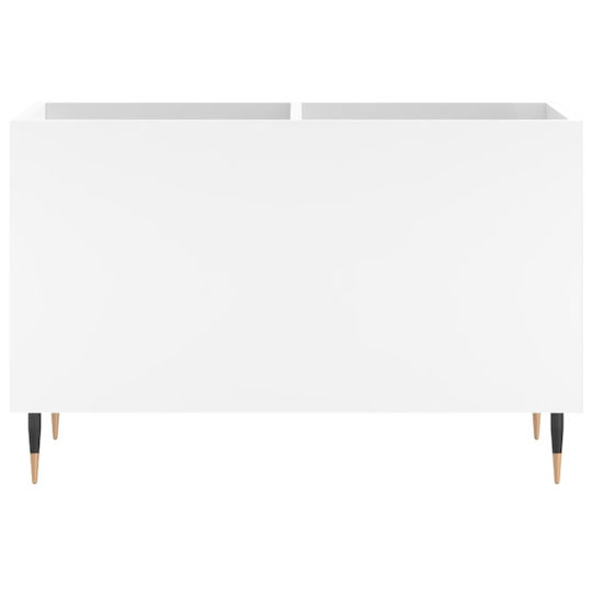 vidaXL Мебел за Hi-Fi Бял 38x74.5x48см