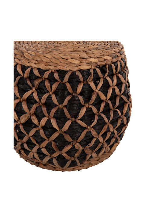 Табуретка Дневна стая Слама Natural Black 43x43x38бр
