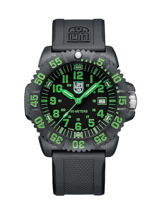 Luminox Sea Watch Battery with Black Rubber Strap