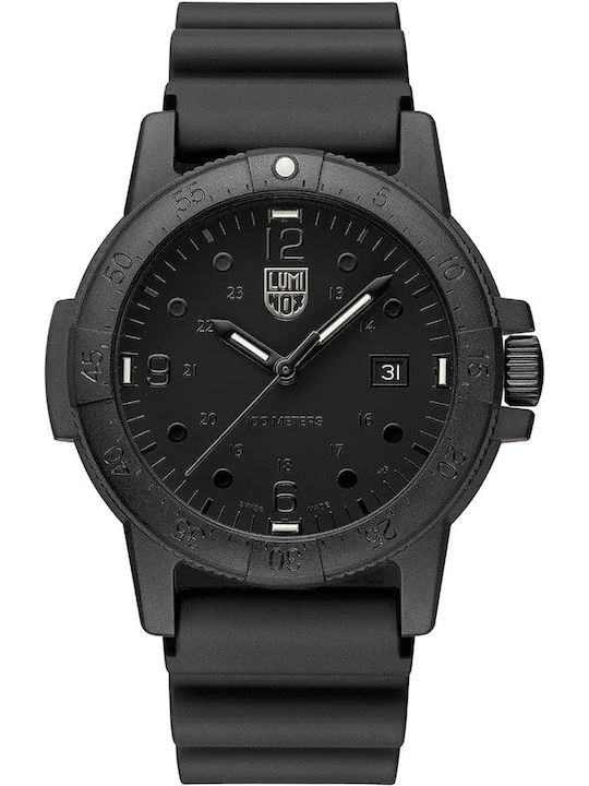 Luminox Sea Мъжки Часовник 44mm На Батерия С Черна Каучукова Каишка