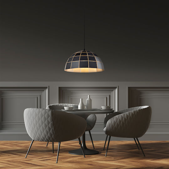 Hatzipantos Stores Hängelampe Schwarz mit Fassung E27 40cm.