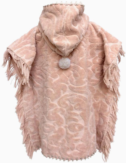 Designer's Cat Hooded Baby Poncho Multicolour