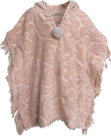Designer's Cat Hooded Baby Poncho Multicolour