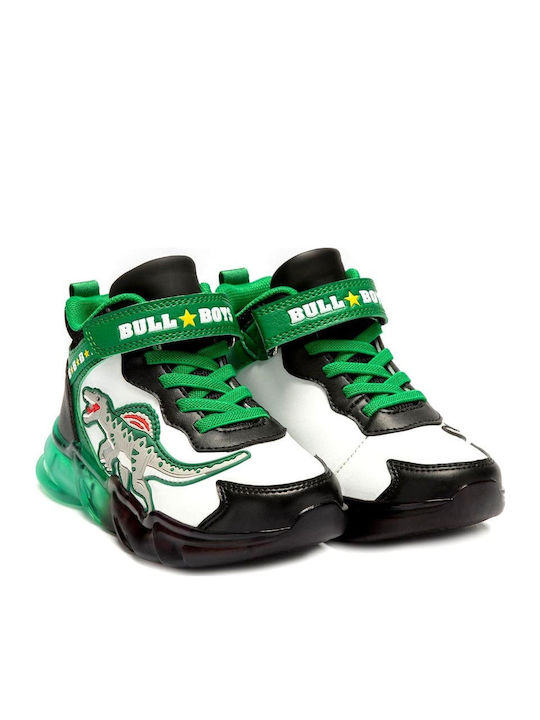 Παιδικά Sneakers High με Σκρατς & Φωτάκια Πολύχρωμα