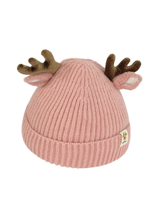 Set Christmas Caps Santa Claus Pink with Gloves, Scarf