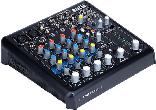 Alto Truemix 600FXXUS Analog Console 6 Channels with Phantom Power and 6 XLR Inputs and Bluetooth