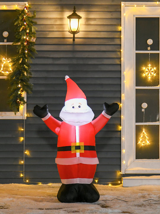 Inflatable Illuminated Santa Claus Electric Red 120x80x40cm