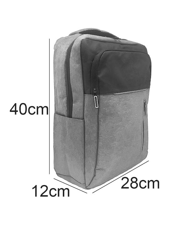 Gift-Me Τσάντα Πλάτης 15" Γκρι ATP-4324-LGRA