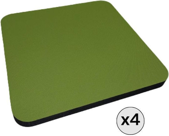 Audiodesigner Square Audio Treatment Material Panel (4 Pieces) 60cm x 60cm x 40mm in Green Color