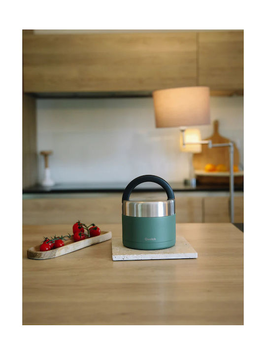 Qwetch Δοχείο Φαγητού Inox Θερμός Πράσινο 850ml