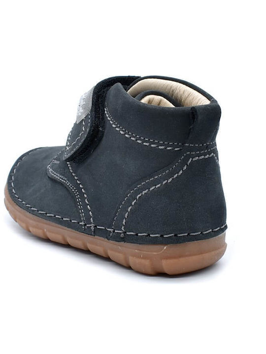 Anatomice Ghete Copii din Piele cu Velcro Gri